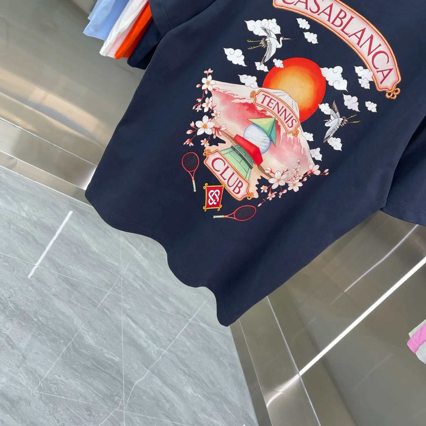 New Arrival Casablanca Classic Series T ～ ， ， 。 ， Classic ， In Stock ！ ：White Black Green Gray Light Green Blue Royal Blue Orange（8 ） Size：S M L XL XXL